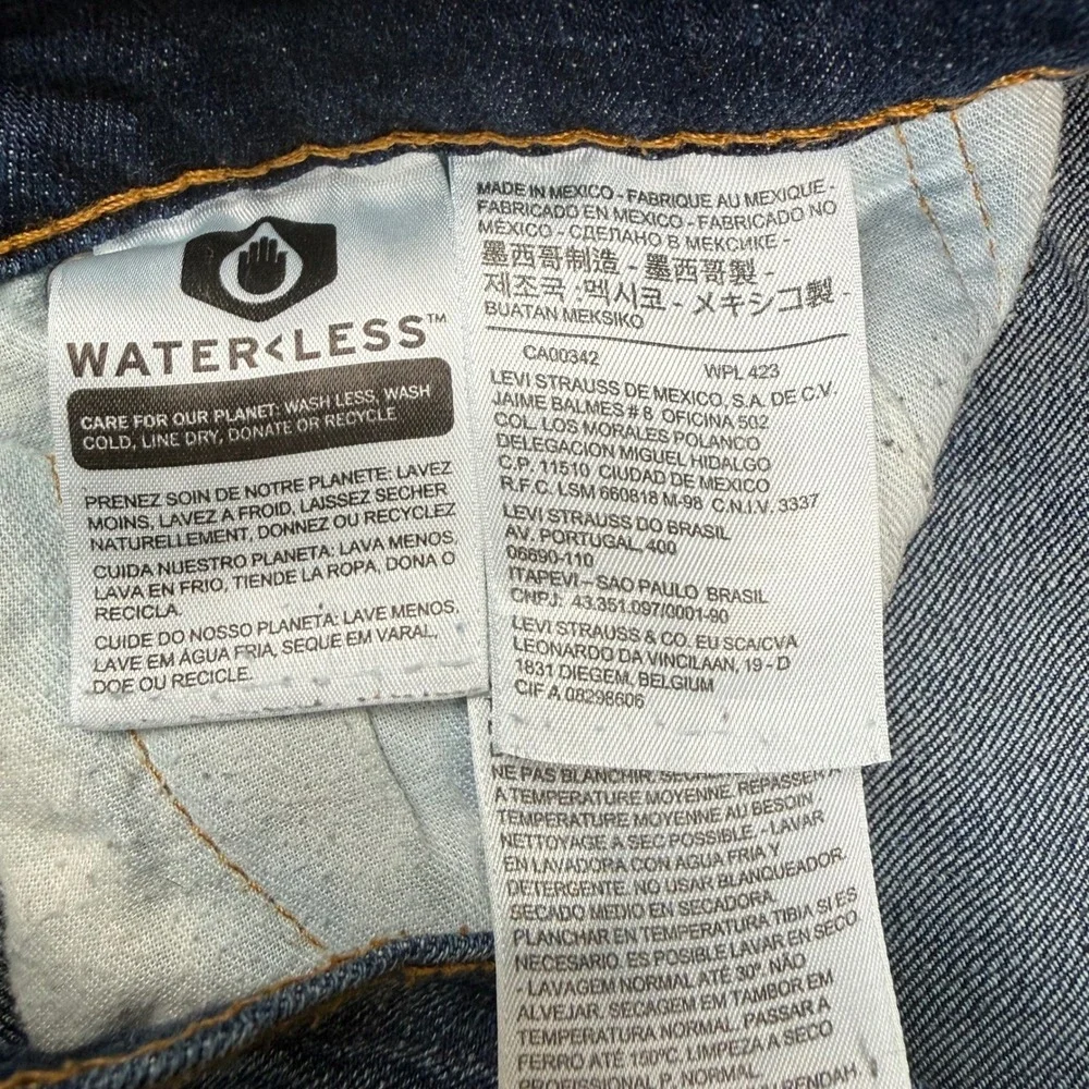 Levis 510 Skinny Fit Jeans Mens 33x32 Medium Wash Blue Denim 05510-0719